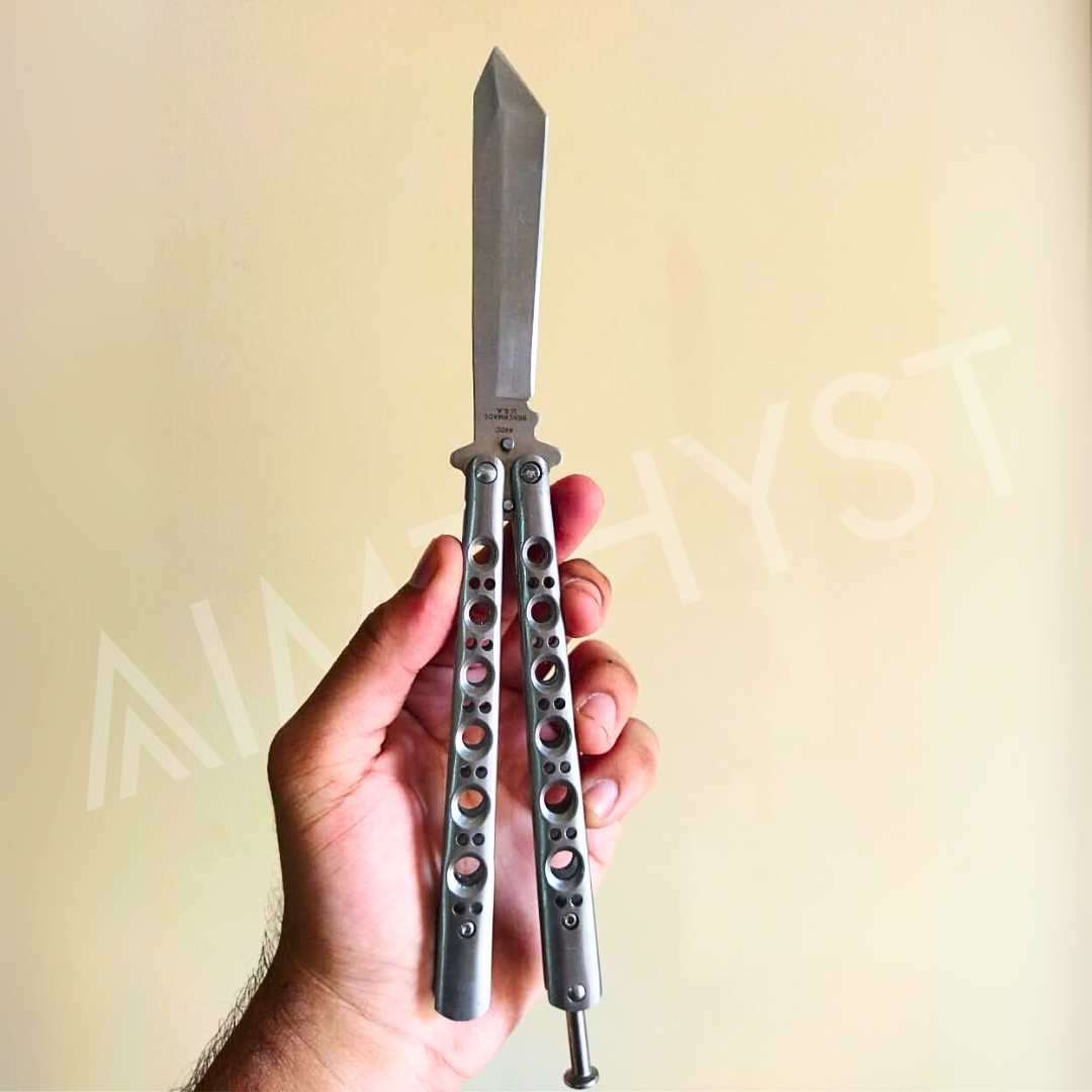 Butterfly Knife Silver - Sharp