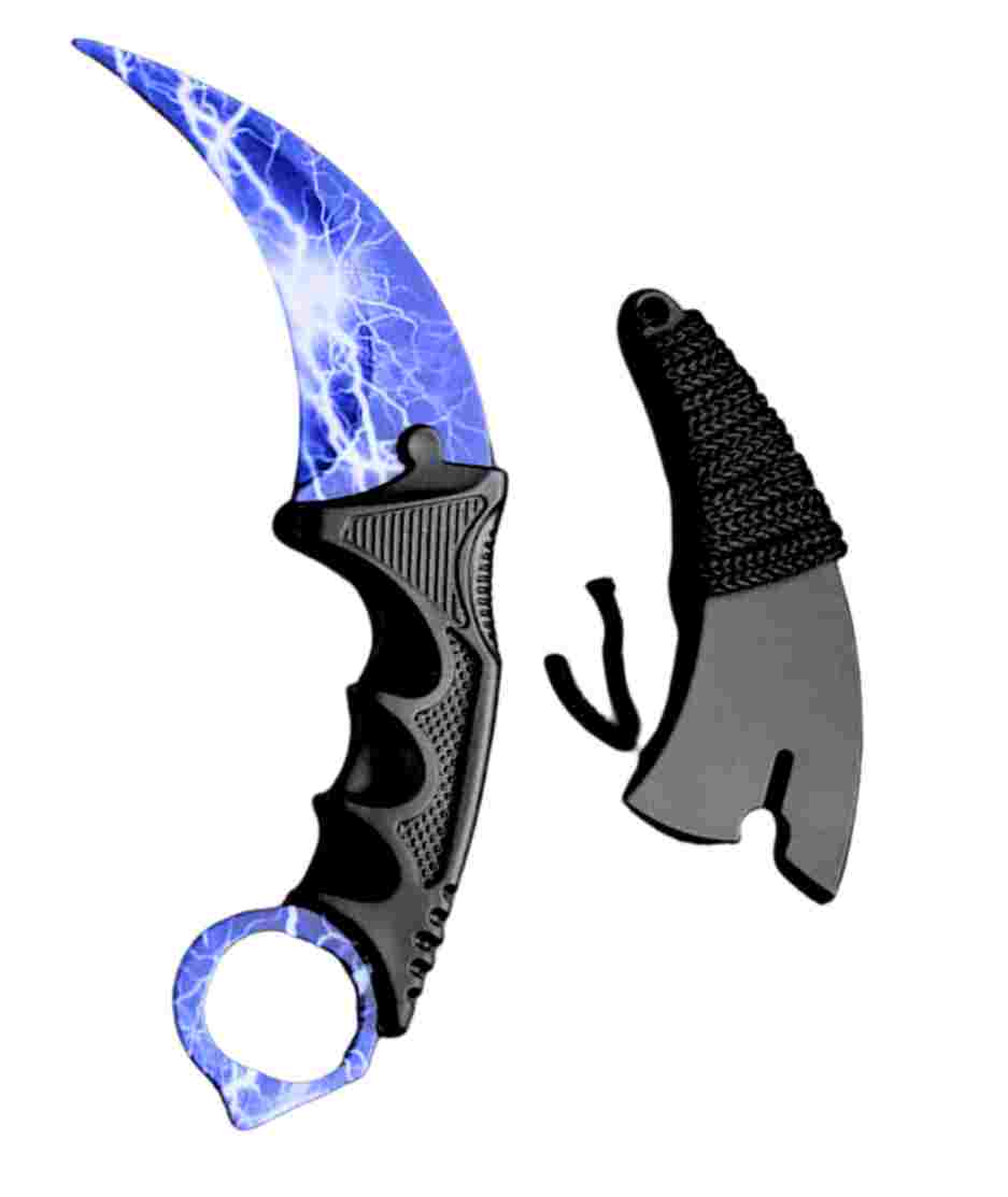 Blue Lightening Karambit
