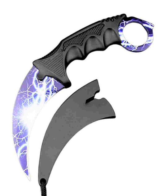 Blue Lightening Karambit