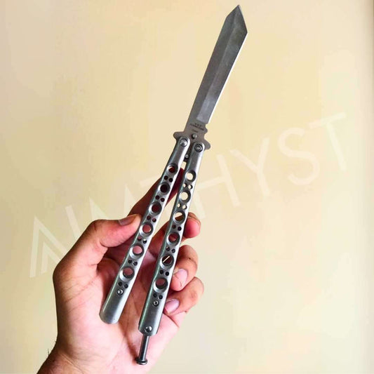 Butterfly Knife Silver - Sharp