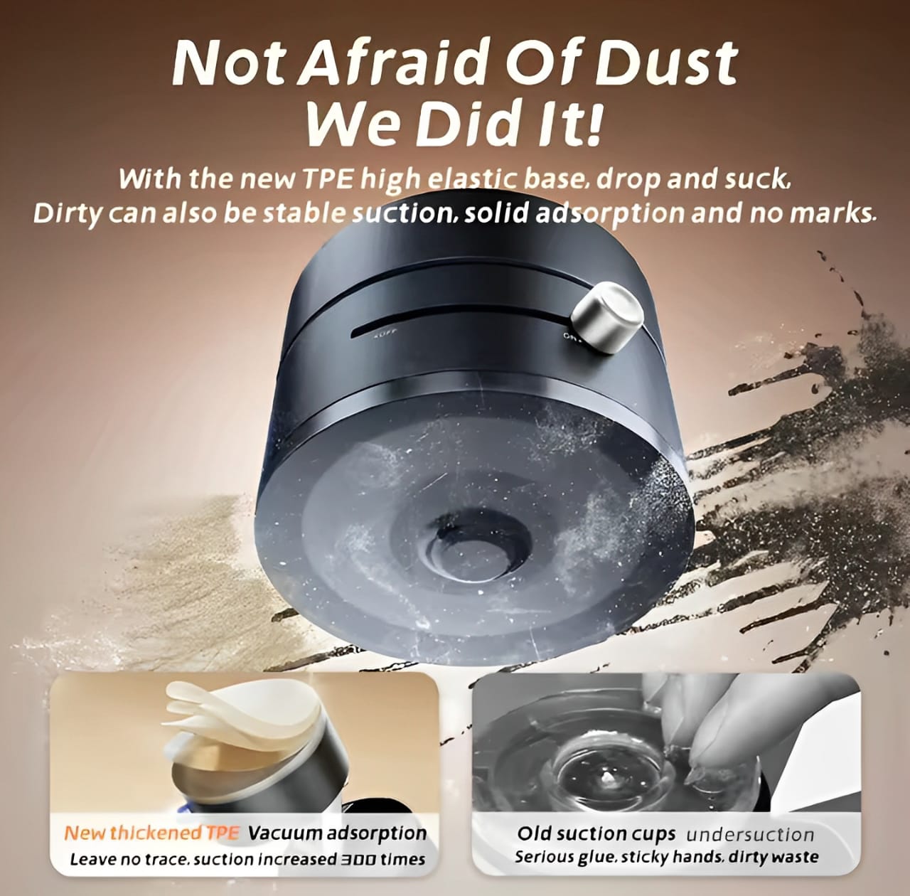 Anti-Slip Magnetic Car Phone Holder with Industrial Vacuum Suction - Universal 360°