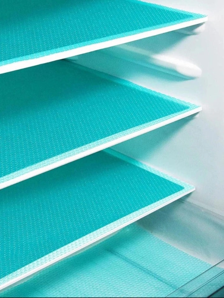 Anti-Slip Fridge Liner Roll 45x150cm | Spill-Proof Refrigerator Shelf Mat for Kitchen Organization
