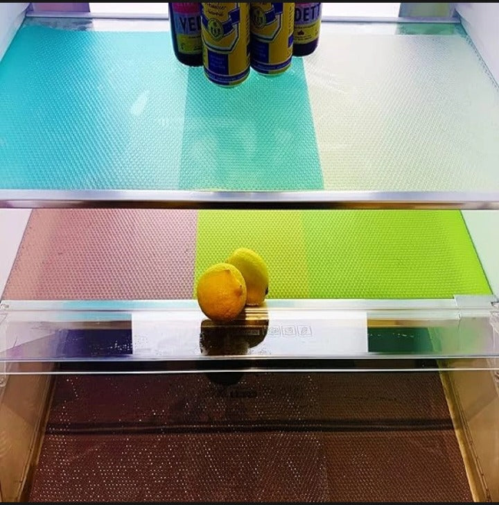 Anti-Slip Fridge Liner Roll 45x150cm | Spill-Proof Refrigerator Shelf Mat for Kitchen Organization