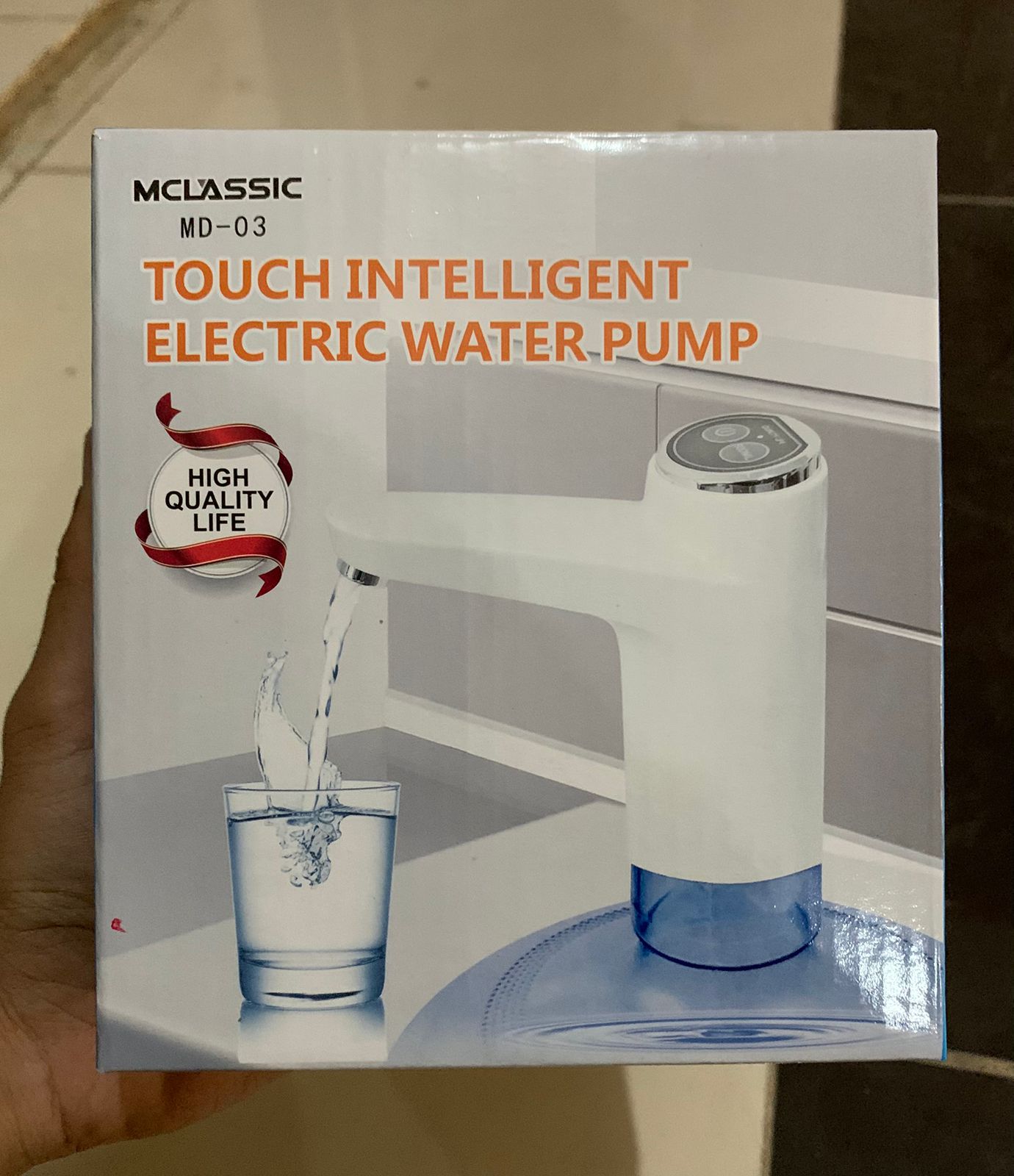 Touch Intelligent Electric Water Pump – Rechargeable Automatic Dispenser (Random Color)