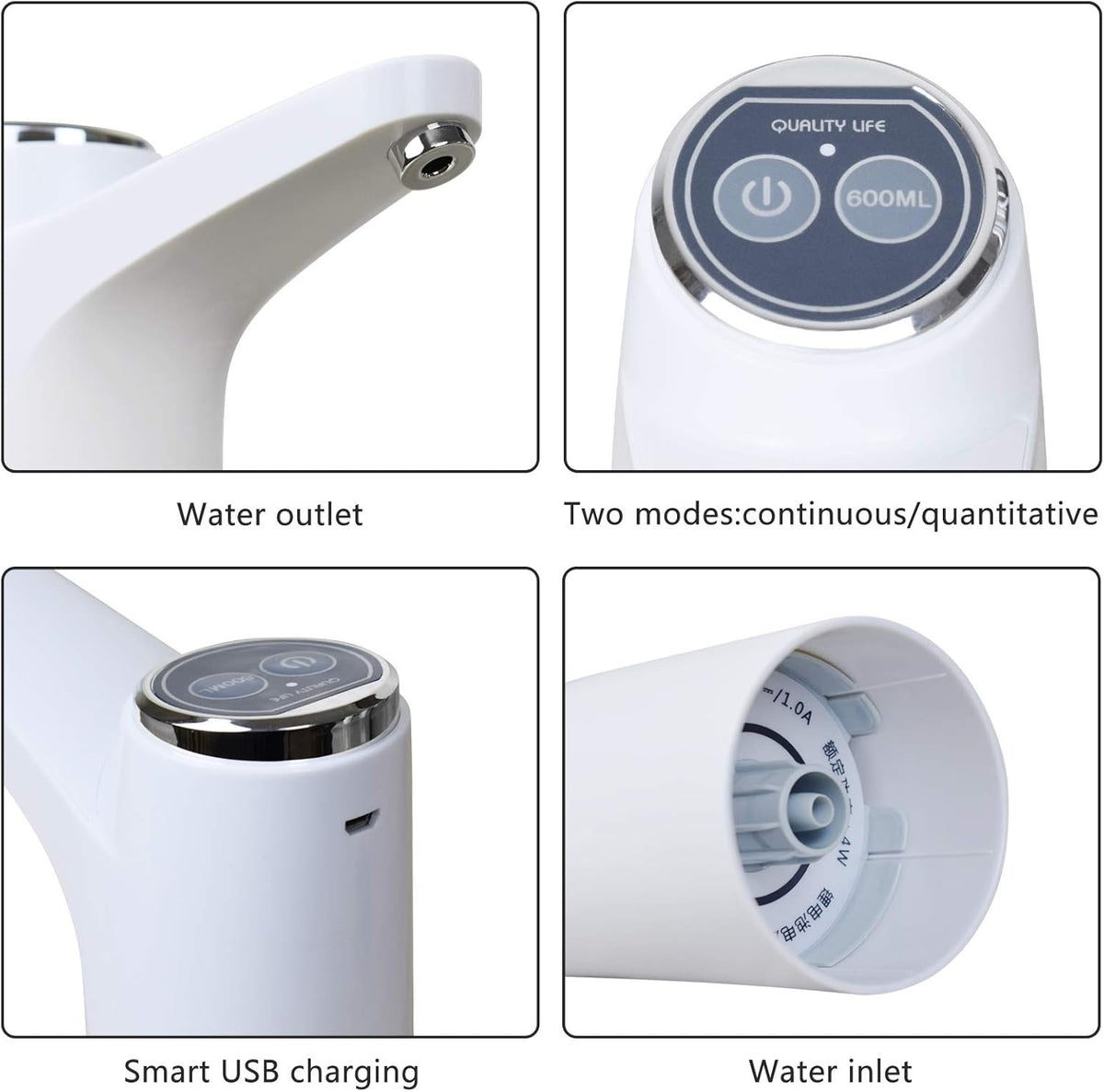 Touch Intelligent Electric Water Pump – Rechargeable Automatic Dispenser (Random Color)