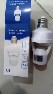 Infrared Motion Sensor Lamp Holder with Automatic On/Off Detection