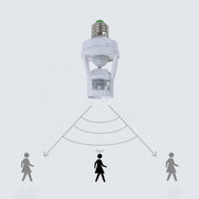 Infrared Motion Sensor Lamp Holder with Automatic On/Off Detection