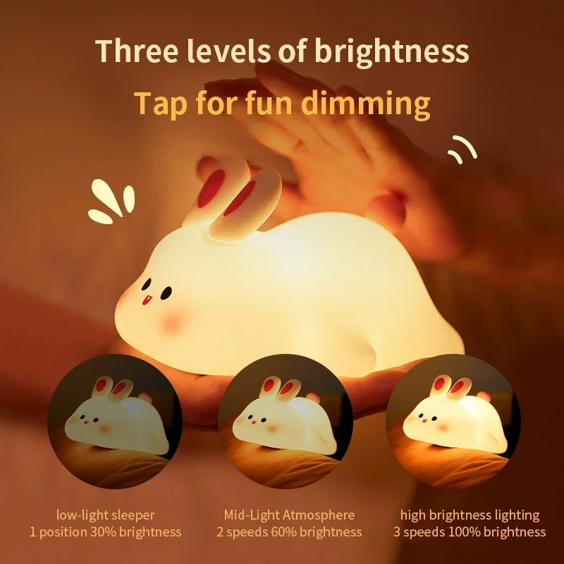 Cute Rabbit Soft Lamp