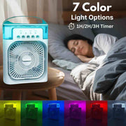 Portable Air Conditioner Fan USB Electric Fan with LED Night Light