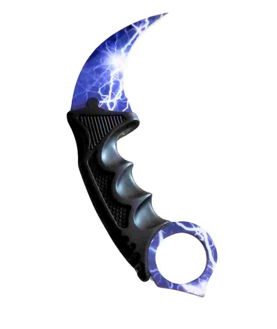 Blue Lightening Karambit