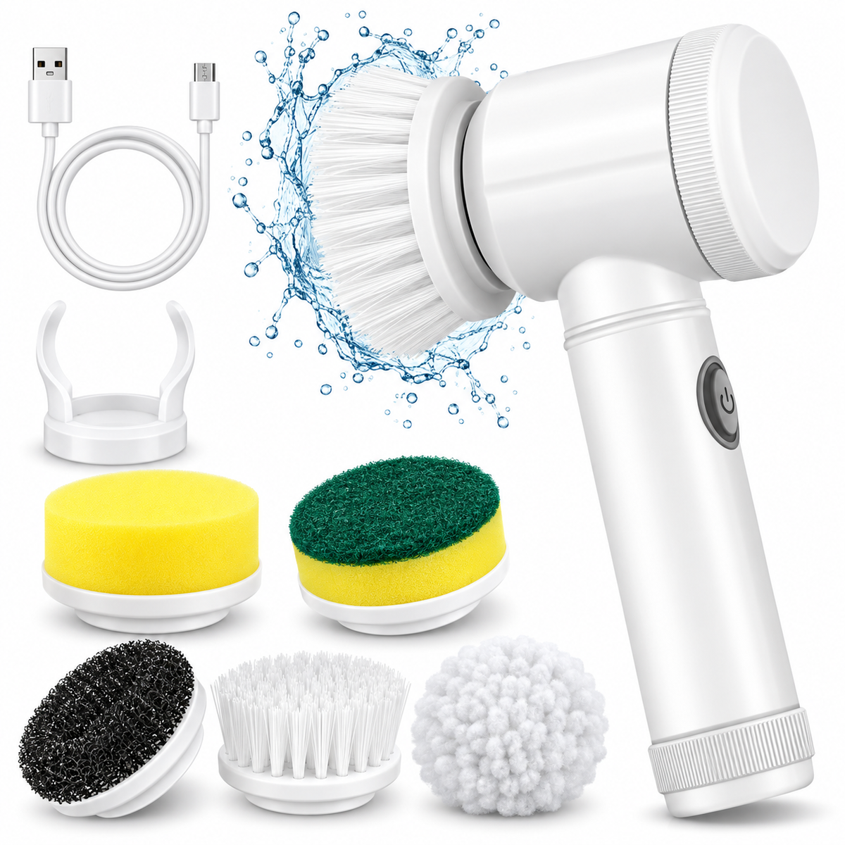 5-in-1 Rechargeable Electric Cleaning Brush