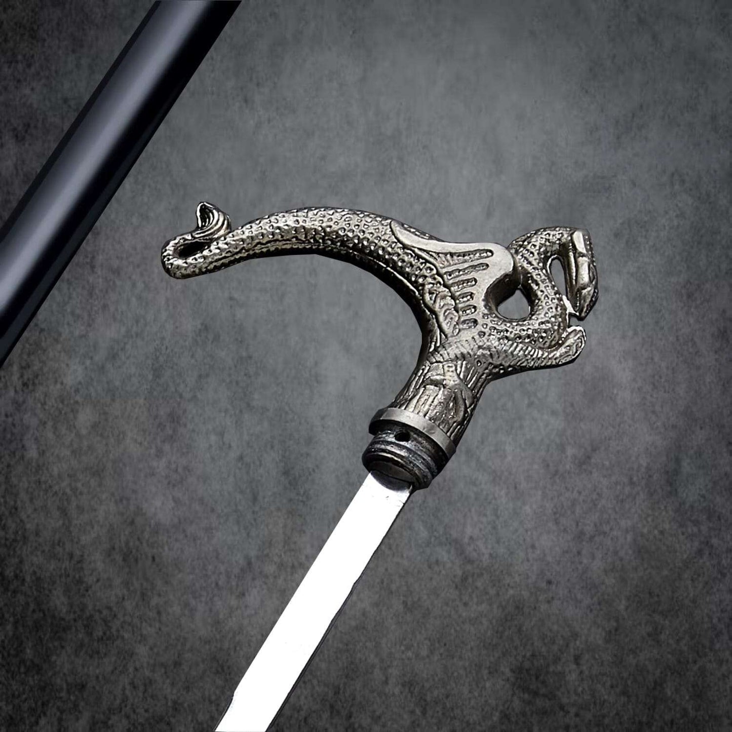 Handcrafted Dragon Handle Walking Stick