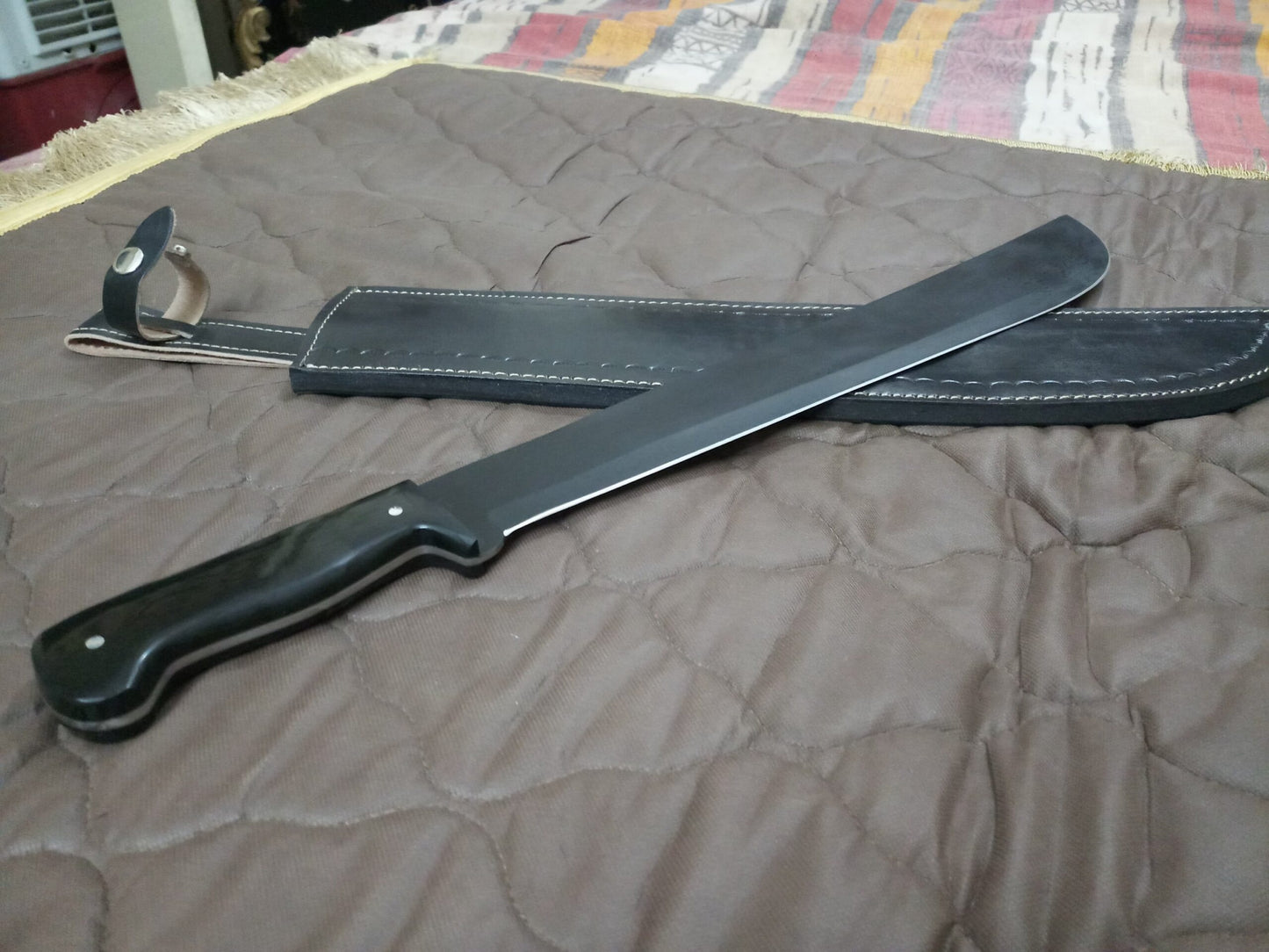 Black Machete with Sheath - No COD