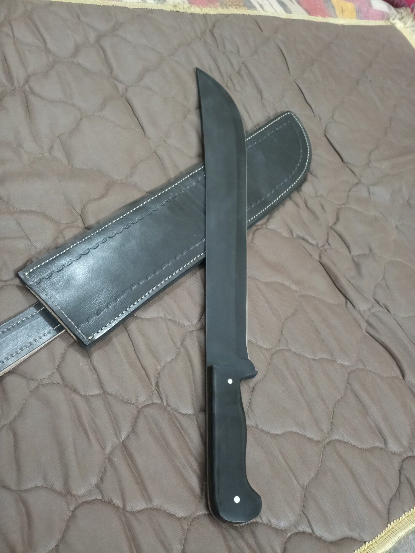 Black Machete with Sheath - No COD