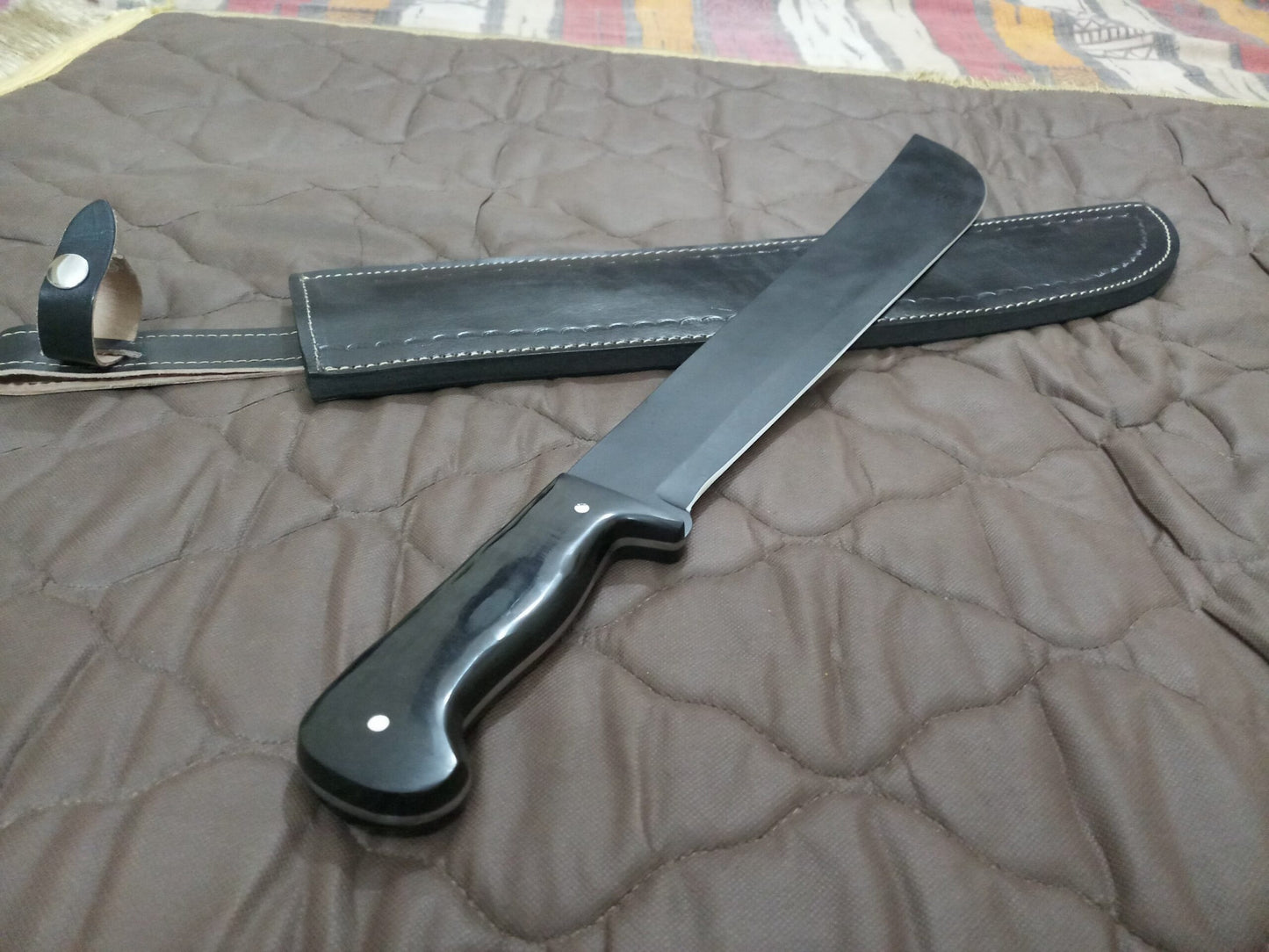 Black Machete with Sheath - No COD