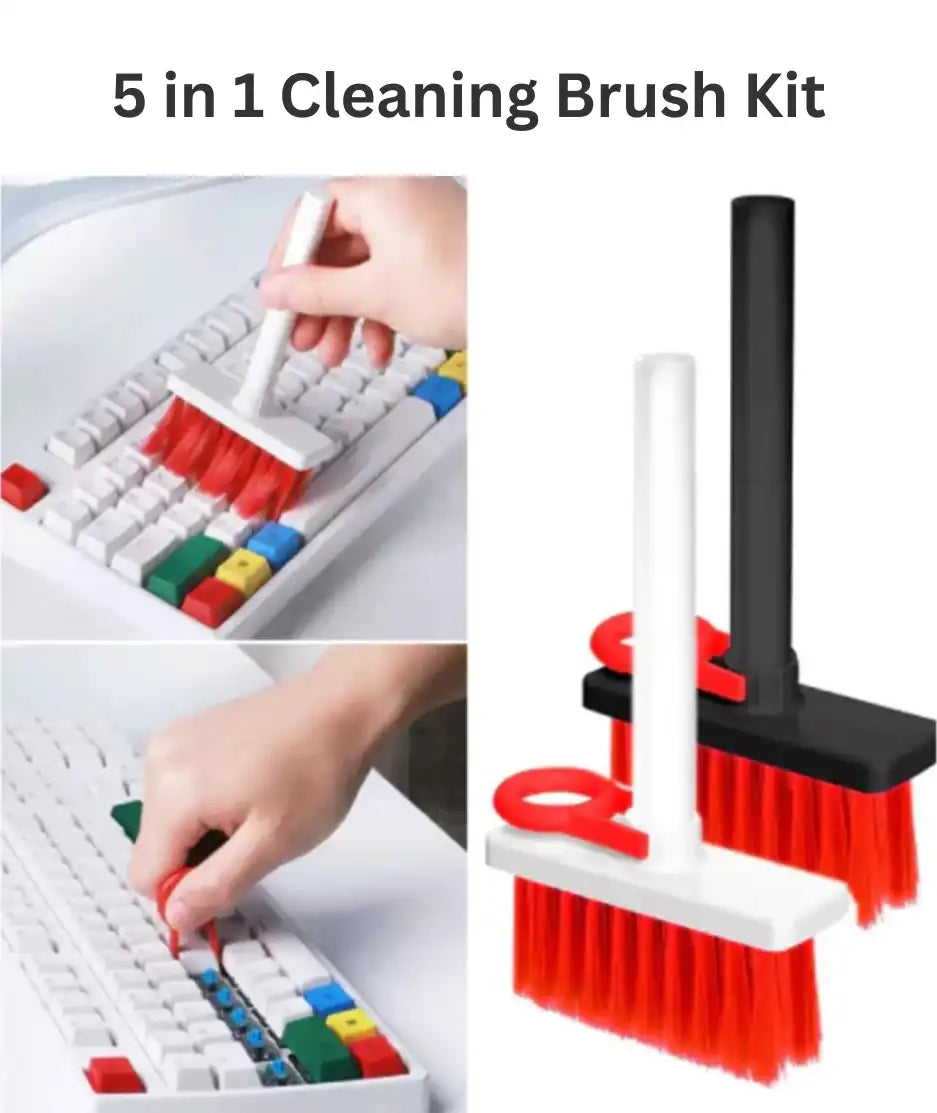 Keyboard Cleaning Brush Set 5 In 1 Multi-function