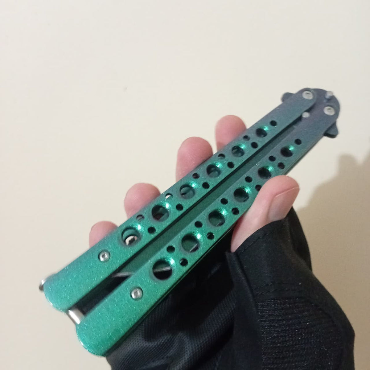 Green BFK Butterfly Knife - Sharp