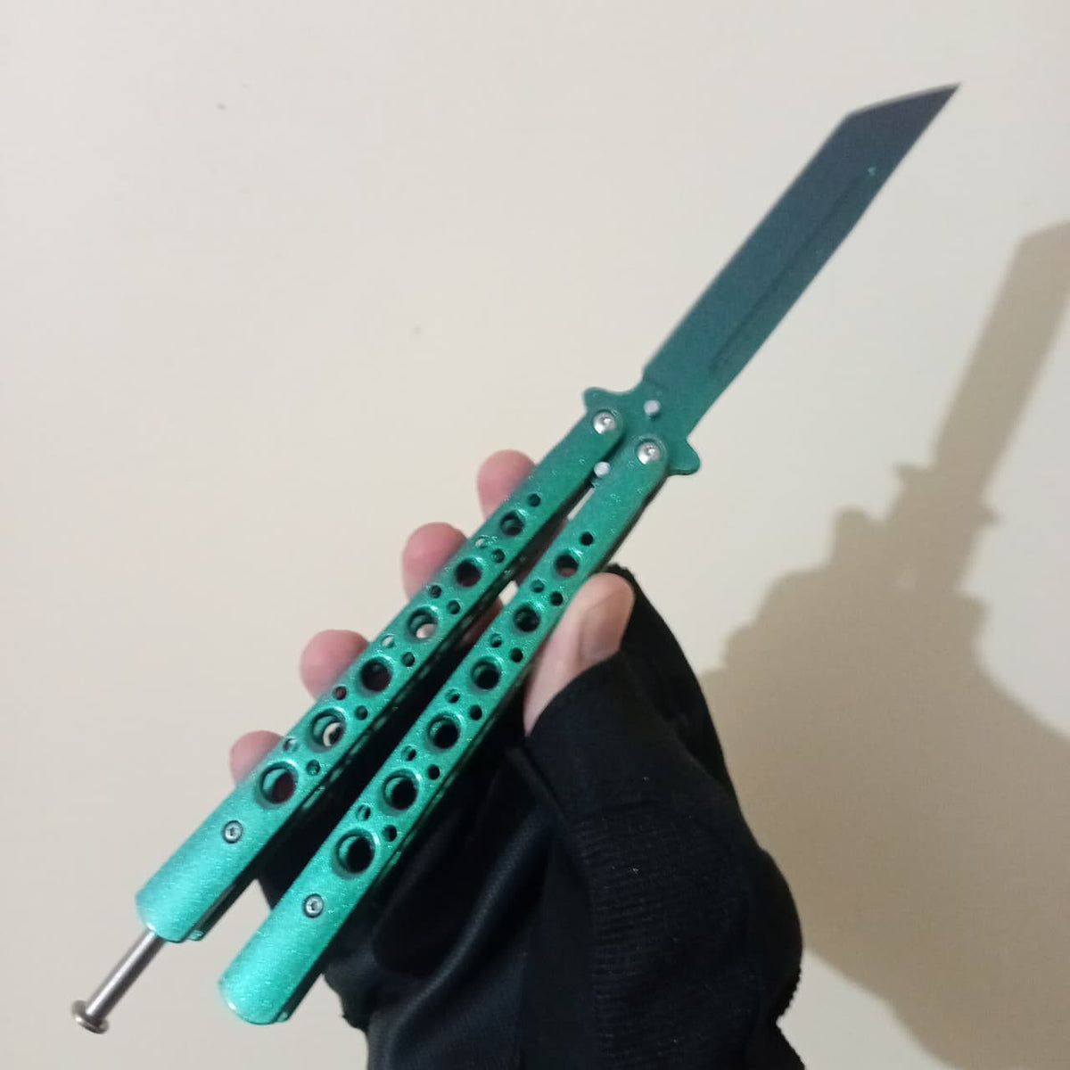 Green BFK Butterfly Knife - Sharp