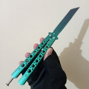 Green BFK Butterfly Knife - Sharp