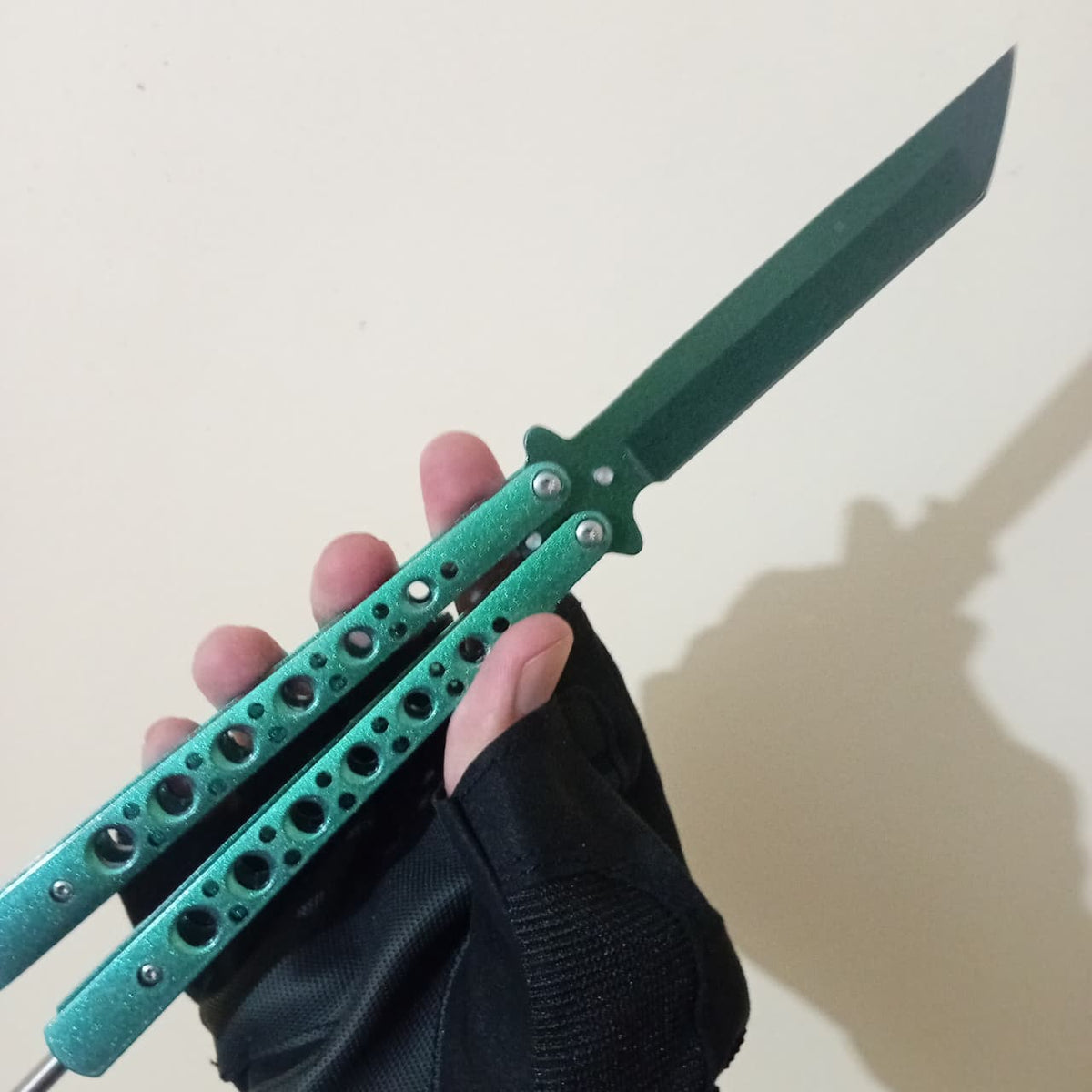 Green BFK Butterfly Knife - Sharp