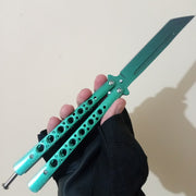 Green BFK Butterfly Knife - Sharp