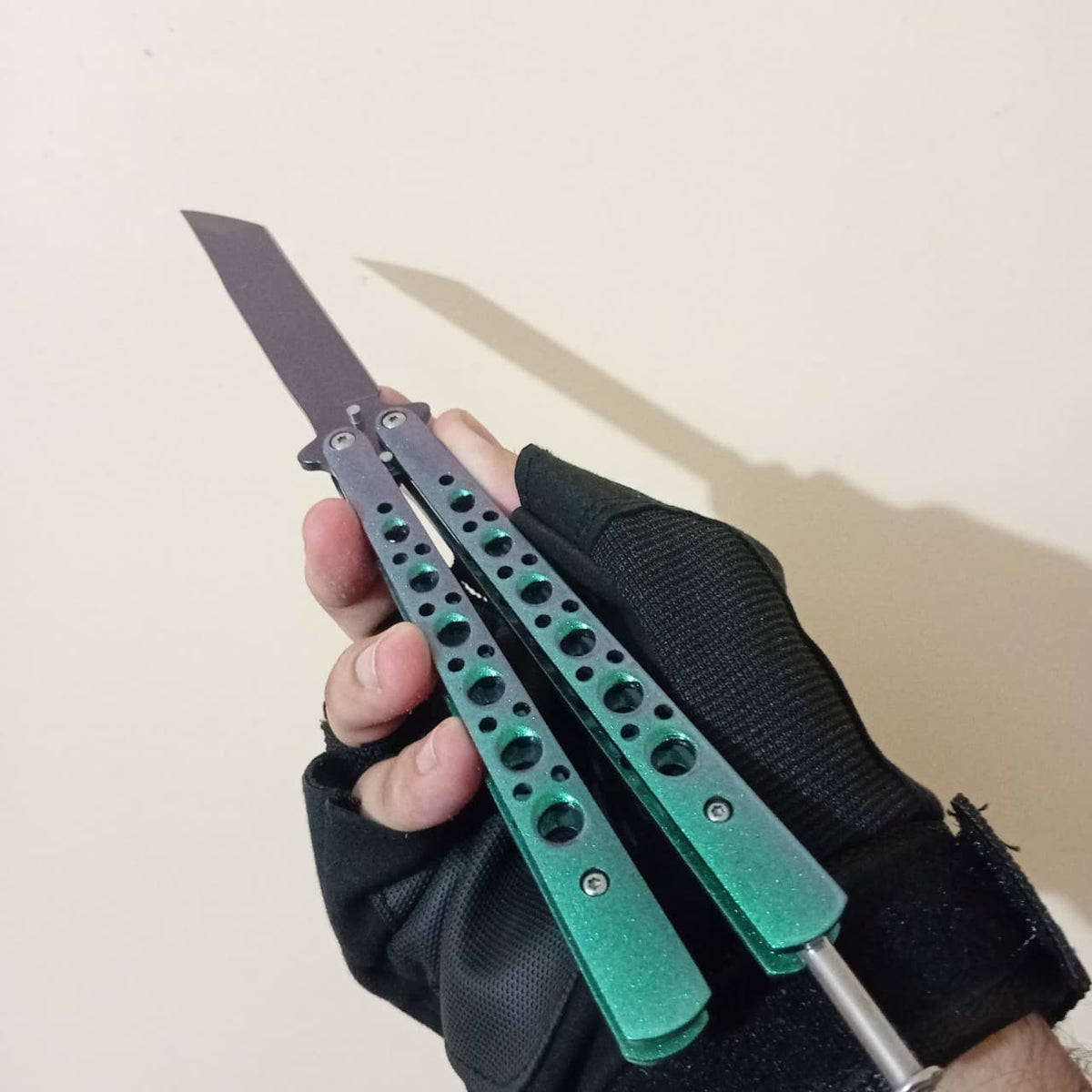 Green BFK Butterfly Knife - Sharp