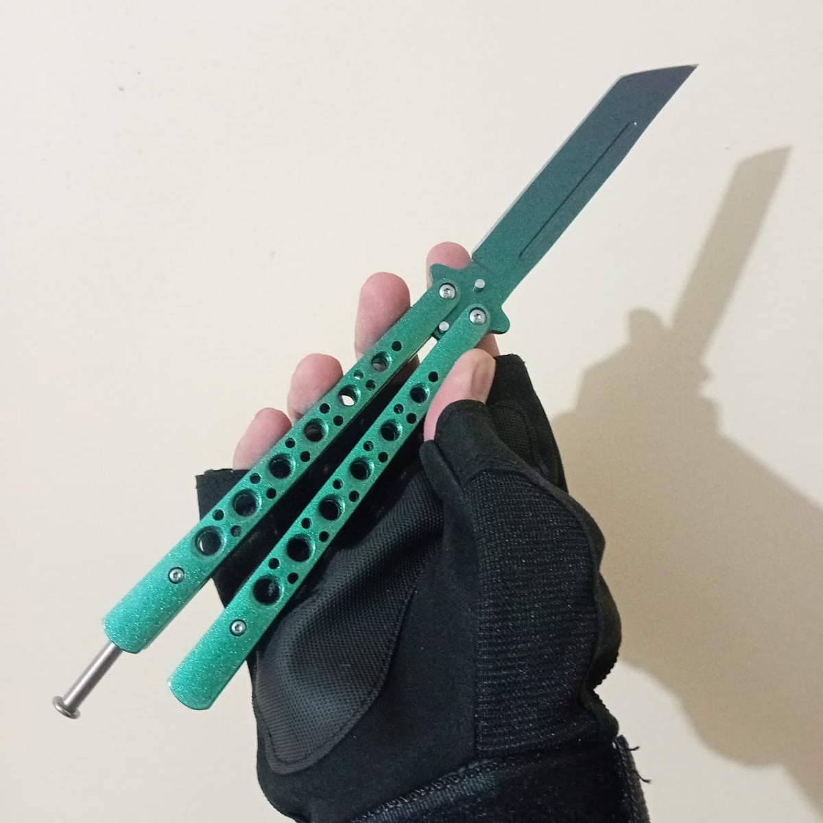 Green BFK Butterfly Knife - Sharp