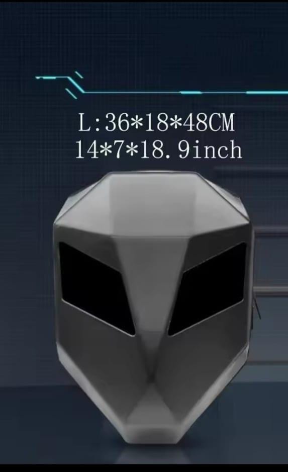 LED Eyes Motorcycle Backpack - Black Color