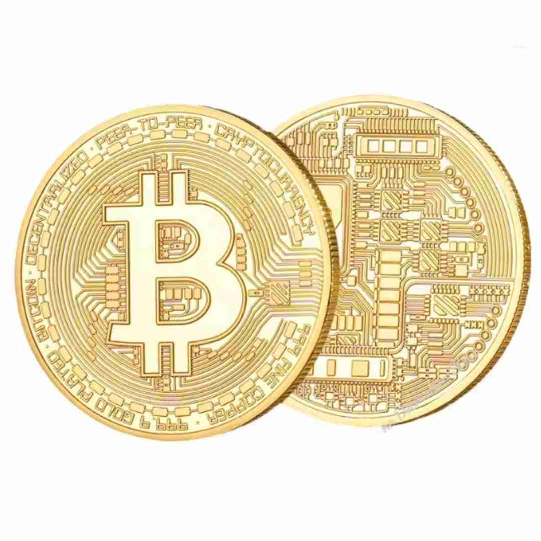 Real Bitcoin Coin of Metal | Gold Plated