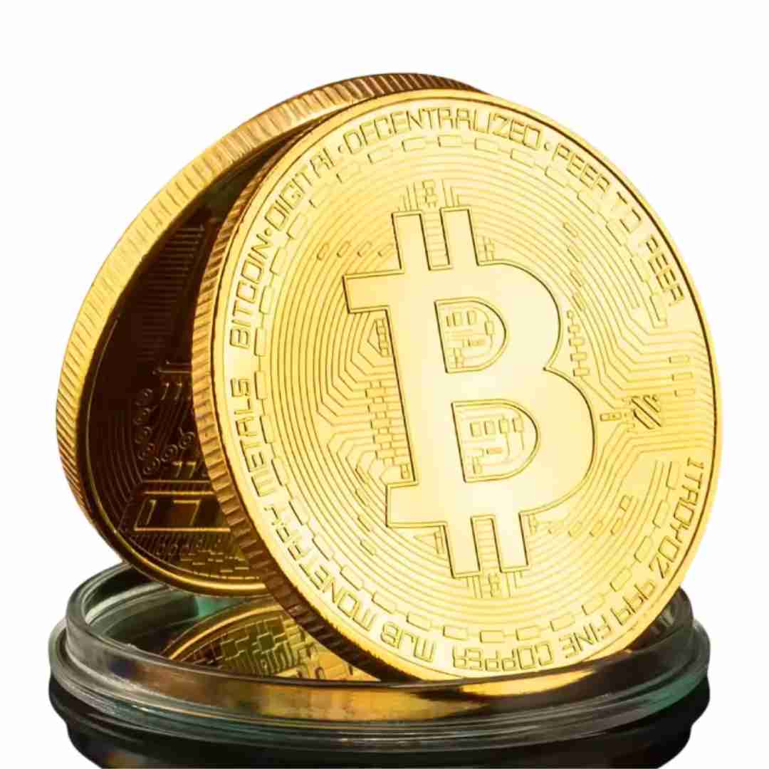 Real Bitcoin Coin of Metal | Gold Plated