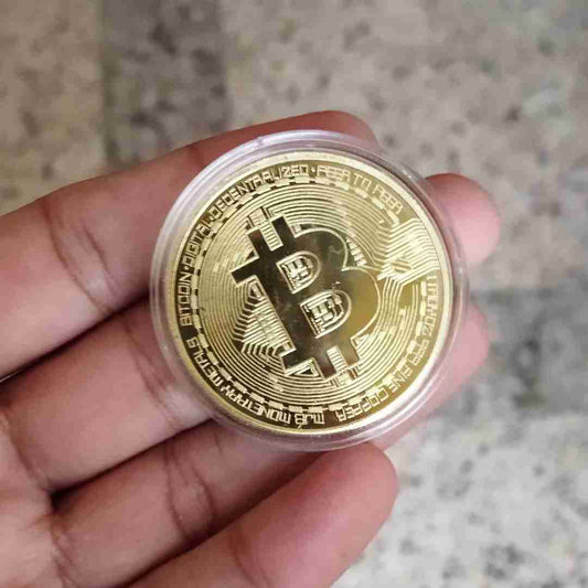 Real Bitcoin Coin of Metal | Gold Plated