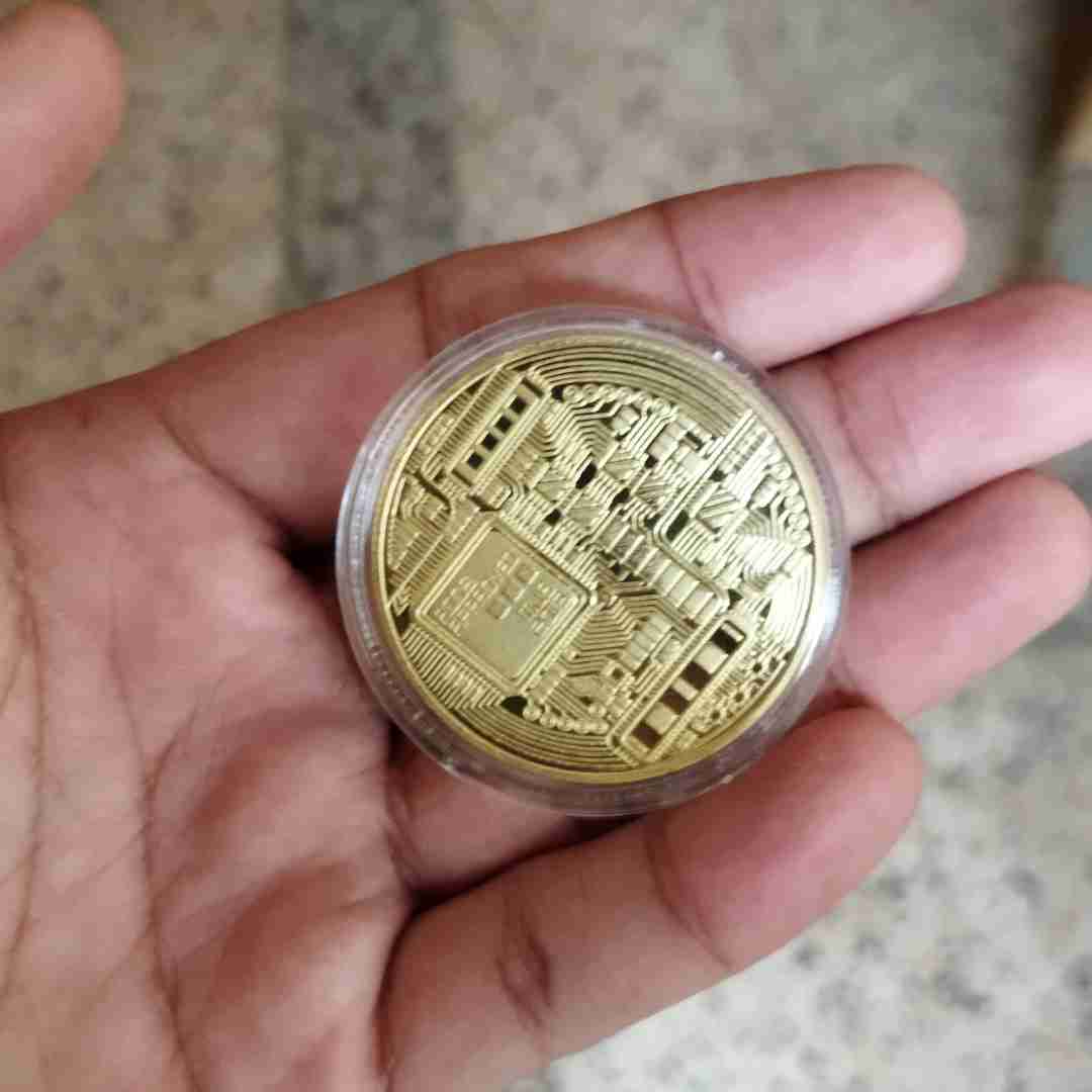 Real Bitcoin Coin of Metal | Gold Plated