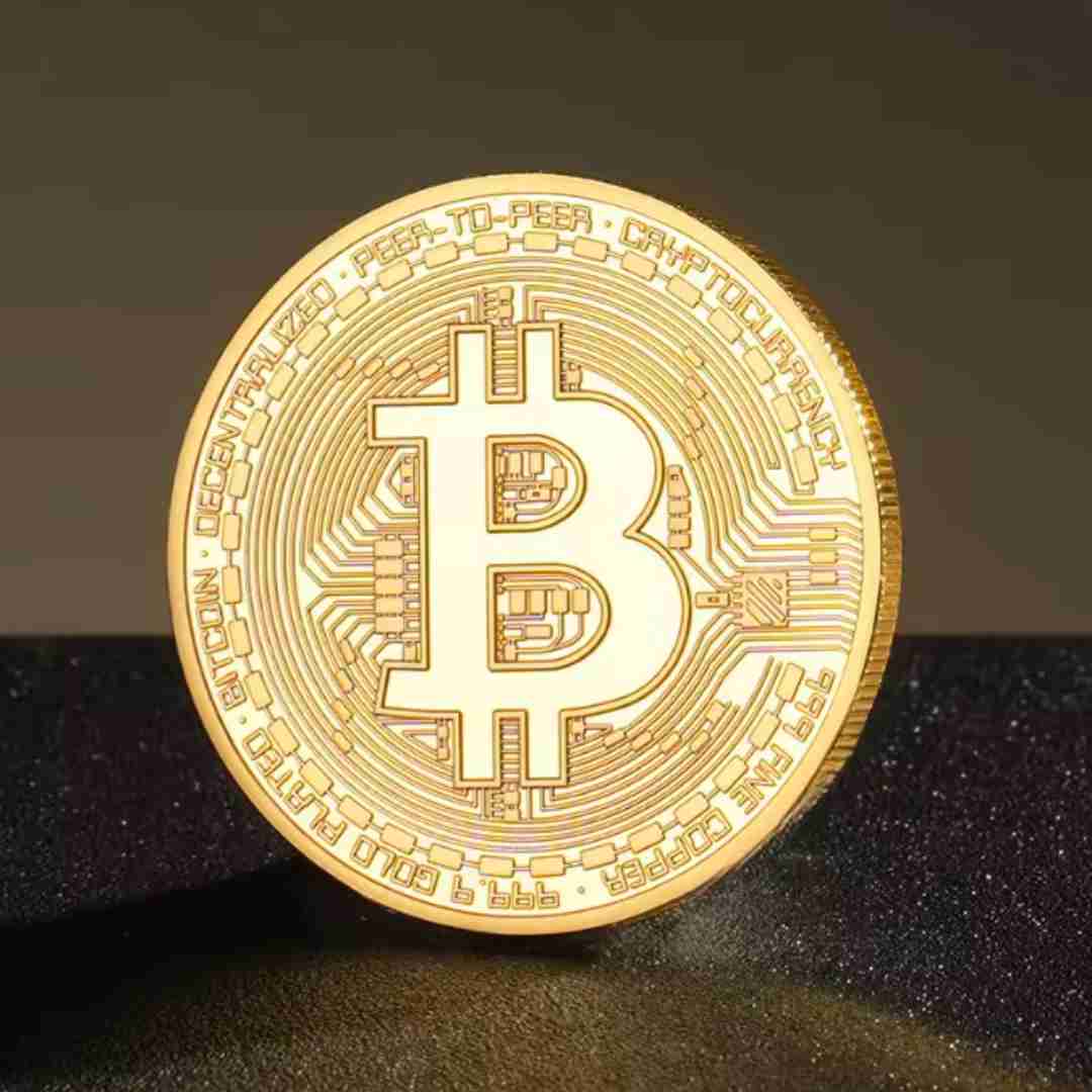 Real Bitcoin Coin of Metal | Gold Plated