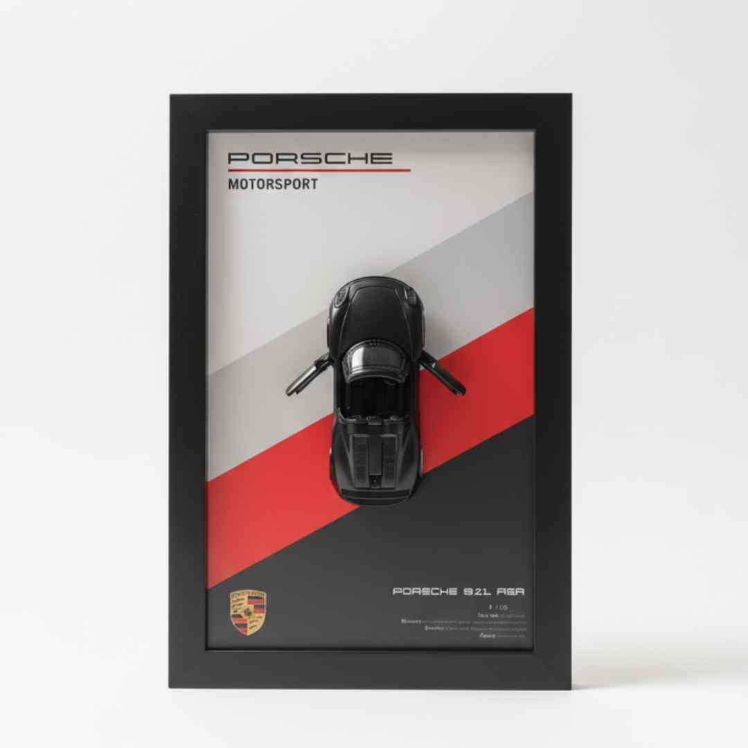 3D Metal Car Wall Frame Black (8 x 12 Inches)