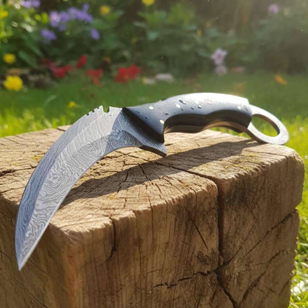 Damascus Blade karambit Knife
