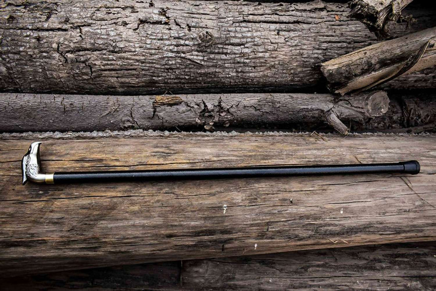 Handcrafted Eagle Handle Walking Stick