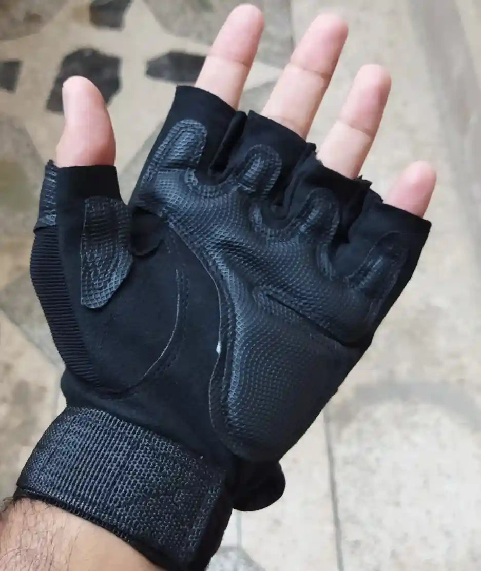 Tactical Half Finger Gloves Pair (Made in Pakistan)