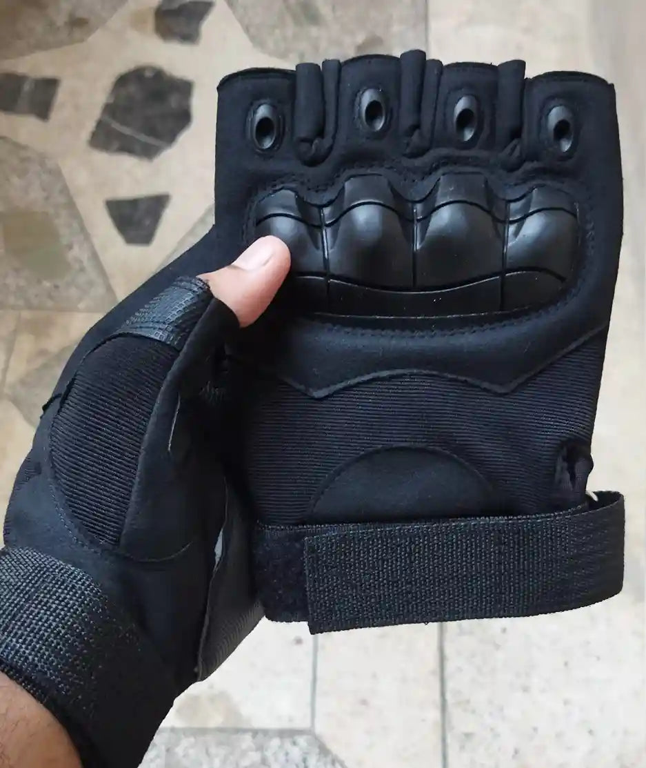 Tactical Half Finger Gloves (Pair) (Made in China)