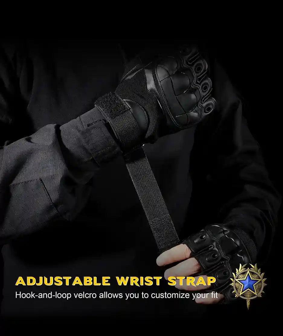 Tactical Half Finger Gloves (Pair) (Made in China)