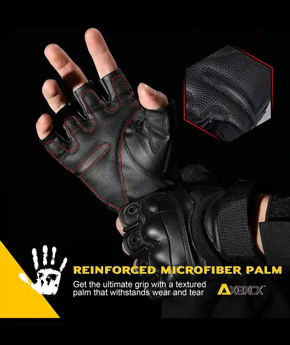 Tactical Half Finger Gloves Pair (Made in Pakistan)