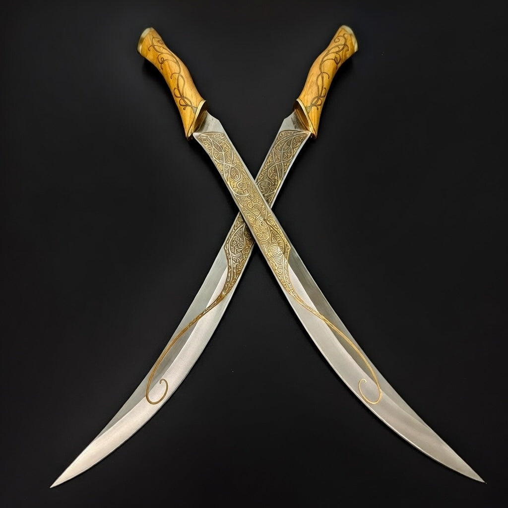 LOTR Legolas Swords (Wall Stand optional)