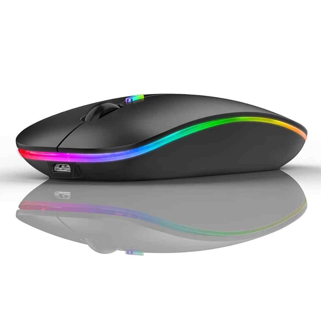 HP W10 Wireless RGB Bluetooth, Wireless, Rechargeable Slim Mouse