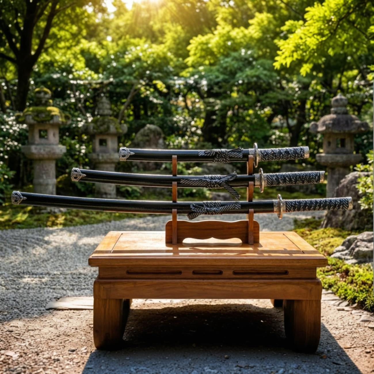 Set of 3 Katana Swords