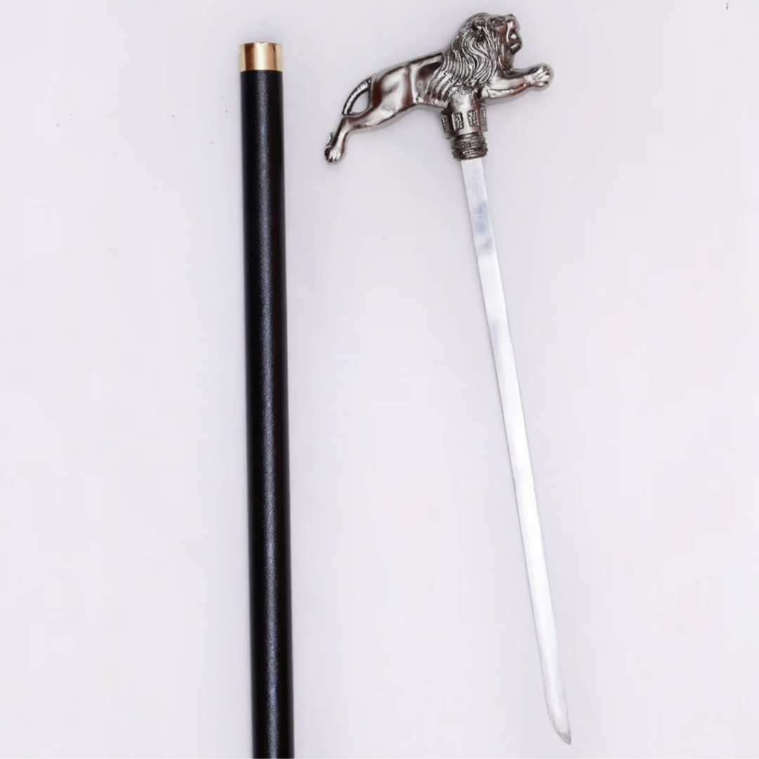 Handcrafted Lion Walking Stick