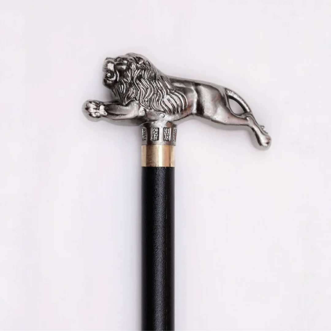 Handcrafted Lion Walking Stick