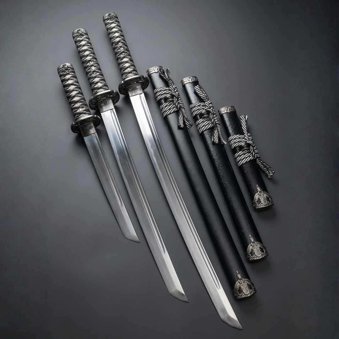 Set of 3 Katana Swords