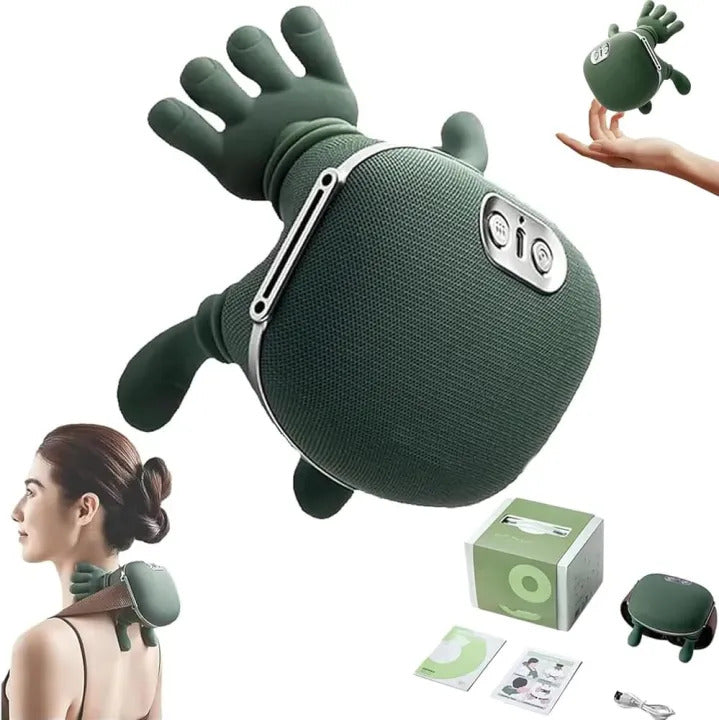 Smart Finger Pressure Neck Massager – Deep Kneading with Heat Therapy