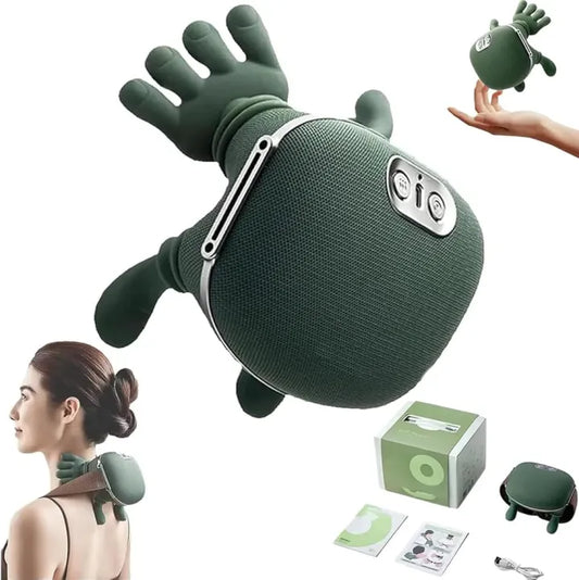 Smart Finger Pressure Neck Massager – Deep Kneading with Heat Therapy