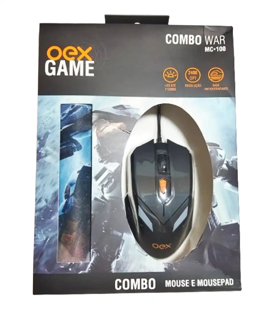 OEX MC-100 Gaming Mouse with Mousepad