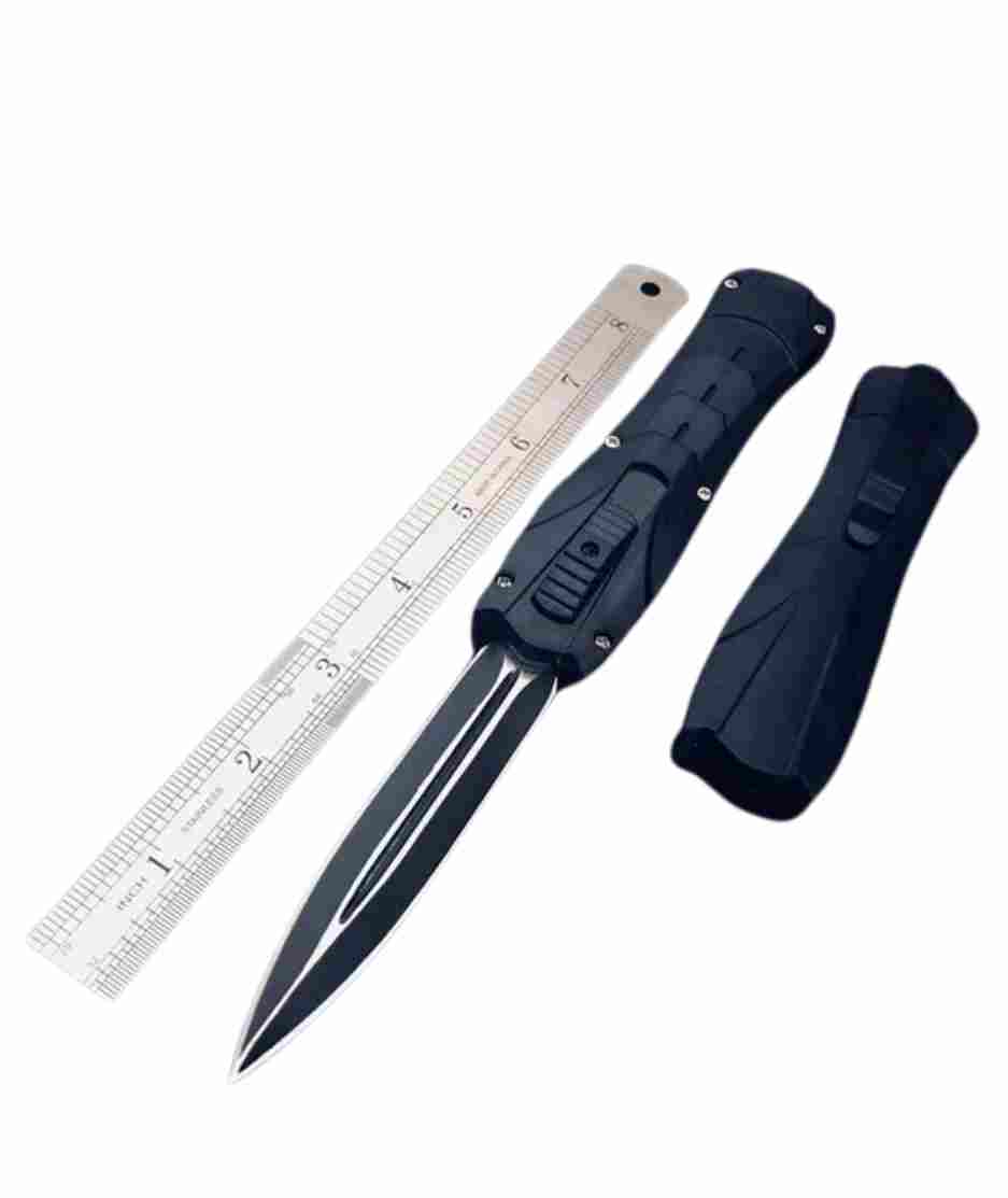 Blue Skull OTF Knife